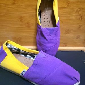 Toms purple and yellow